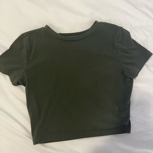 Olive Green crop top